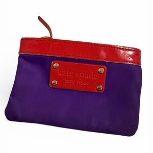 Rehab Kate Spade Red and Purple Coin Purse